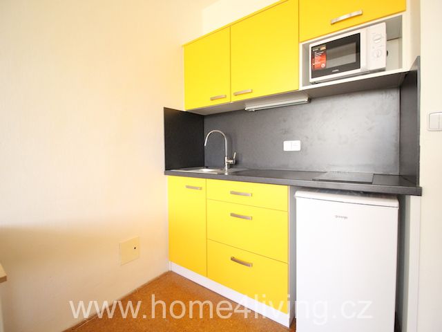 Pronájem bytu 1+kk s terasou, Brno - Kohoutovice, ul. Řadová, zařízený